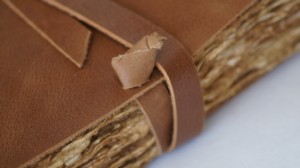 Genuine Leather Sewing Binding B6/A7 Deckle Edge Antique Diary <b>Note</b> <b>Book</b> Tan Wrap Full Grain Leather Gift - Product Image 6