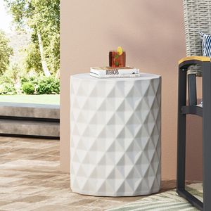 Tavolino Laterale in Cemento Leggero per Esterni - Product Image 4