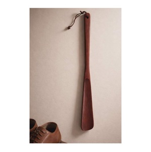 Stylish Wooden Shoe Horn Premium Quality Long Handle Shoe <b>Helper</b> For Easy Wearing Shoes With Elegant Look - Product Image 1