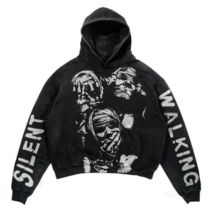 Sudaderas con Capucha Unisex Personalizables de Alta Calidad para Uso Casual con Estampado Puff, Precio Razonable, Sudaderas con Capucha con Estampado Puff Más Vendidas - Product Image 3