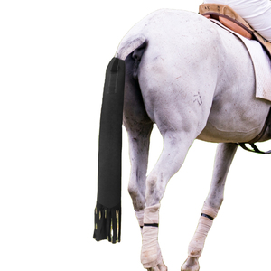Bottes de protection pour chevaux personnalisées avec franges à pompons, en tissu imperméable, légères, pour la protection des chevaux - Product Image 4