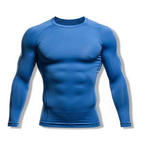 <b>Men's</b> <b>Compression</b> Gym Rash Guard Long Sleeve Fitness Sportswear Surfing Suit Breathable 2026 Arrival High Quality <b>Men</b> Rash Guard - Product Image 2