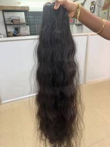 Extensiones de Cabello Humano Ondulado Indio de 30-32 Pulgadas, Cabello Natural Ondulado sin Procesar de Templo, sin Caída ni Enredos - Product Image 4