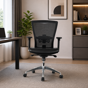 Modern Executive Ergonomic Swivel Fabric Lift Chair with <b>Power</b> Height Adjustment for Office/Workplace - Product Image 1