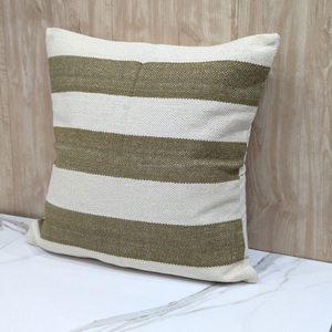 Fundas De Almohada tejidas fabulosas con diferentes diseños fundas de almohada tejidas a rayas texturizadas personalizadas de proveedor indio - Product Image 5