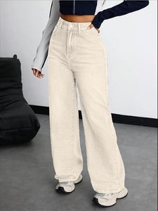 Jeans de Mezclilla para Mujer, Estilo Casual, Corte Bootcut, Desgastados, Lavado Claro, Corte Regular, para Uso Diario - Product Image 1