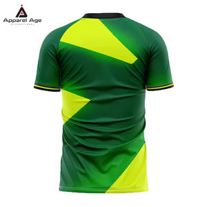 ออกแบบเสื้อฟุตบอลยูนิเซ็กซ์ของคุณเอง ผ้าโพลีเอสเตอร์ 100% ระบายอากาศได้ดี เป็นมิตรกับสิ่งแวดล้อม แขนสั้น สไตล์ล่าสุด ขายดีที่สุด ลดราคาออนไลน์ - Product Image 2