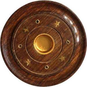 Soporte de Incienso de Latón y Madera en Forma de Cúpula, de Moda, para el Hogar, Templos Festivos, Uso en Aromaterapia, Bandeja Porta Incienso Hecha a Mano - Product Image 3