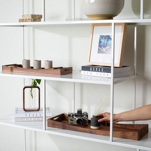 Plateau de service traditionnel en bois naturel, plateau en bois personnalisé pour la nourriture, la maison, la décoration de mariage, compatible micro-ondes de f s i - Product Image 6