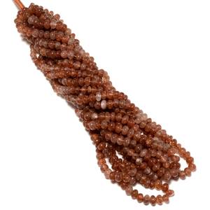 Cuentas Redondas Lisas de Cuarzo Rojo Natural, Cuentas de Cuarzo Rojo Natural en Forma de Rondelle - Product Image 6