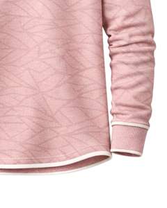 Sudadera Henley con estampado geométrico rosa para hombre, de manga larga, tejido French Terry, corte regular, informal, para invierno, nueva. - Product Image 6