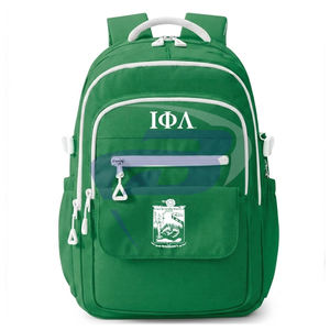 Sac à dos de haute qualité de style 3D Iota Phi Lambda IPL Sorority, sac d'école moderne pour le sport et les voyages, design de logo personnalisé - Product Image 2