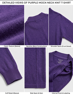 Oversized Turtleneck T Shirt Regular Sleeve Knitted <b>Women's</b> Tee <b>Top</b> Adult Style Streetwear Loosed T-Shirts - Product Image 6