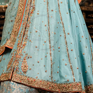 Robe de mariée maxi richement ornée pour femme, magnifique design, robe de mariée de créateur - Product Image 6