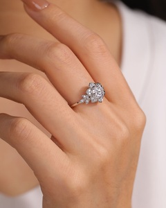 แหวนเพชร IGI ออกแบบเองได้ ผลิตในห้องปฏิบัติการ ทอง 14K 18K สำหรับผู้หญิง งานหมั้น งานแต่งงาน เครื่องประดับชั้นดี ดีไซน์หรูหรา - Product Image 2