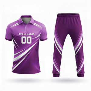 Uniforme de Cricket de Poliéster 100% Antibacterial con Estampado Digital de Nuevo Diseño, Personalizable para Equipos - Product Image 3