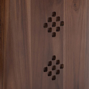 New Modern Minimalist Intricate Design Marble Top In Lining Pattern With Solid Acacia Wood <b>Folding</b> Leg Living Room Coffee <b>Table</b> - Product Image 3