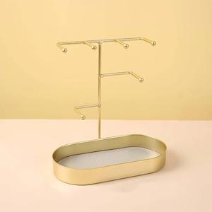 Organizador de Joyas Compacto con Múltiples Ganchos, Soporte Elevado para Collares y Pulseras, Exhibidor Elegante para Tocador - Product Image 6