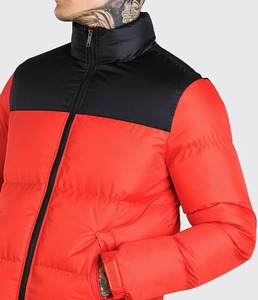 Veste matelassée pour homme OEM respirante de haute qualité, coupe-vent d'hiver, couleur unie, streetwear, manteau léger en duvet - Product Image 5