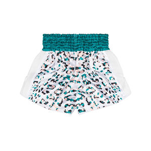 Shorts de Muay Thai OEM de Alta Calidad, 100% Poliéster, Estilo Deportivo, Cintura Elástica, Personalizables, Shorts MMA para Mujer - Product Image 4