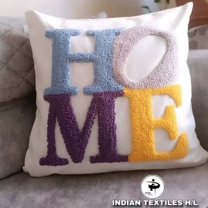 High Quality Tufted Cotton Cushion Cover Embroidered Woven Techniques for Home Living Room Sofa Bed Waist <b>Pillow</b> Hotels By ITHL - Product Image 1