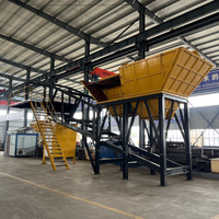 Centrale à béton mobile portable YHZS60 avec système PLC entièrement automatique, transport pratique pour les travaux routiers et de ponts