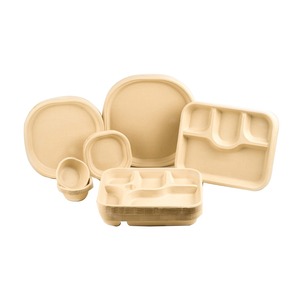 Platos de bagazo redondos desechables de 10 pulgadas de alta calidad de la India al por mayor y al por menor listos para bodas - Product Image 3