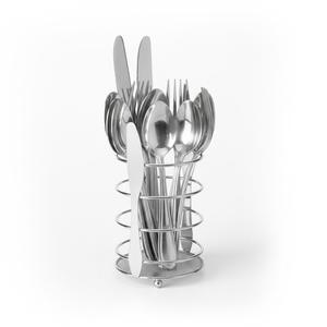 Porta Cubiertos de Acero Inoxidable de Gran Calidad, Escurridor de Cubiertos de Metal con Acabado Moderno, Accesorios de Cocina - Product Image 5