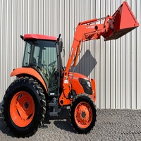 Tracteur Kubota M7040 4x4 avec cabine, 645 heures de fonctionnement ! 4x4 70 CV Double Commande Hydraulique Arrière Maintenant Disponible