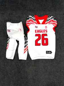 Ensemble maillot et pantalon de football américain respirant en polyester compressif pour entraînement et matchs d'équipe - Product Image 2