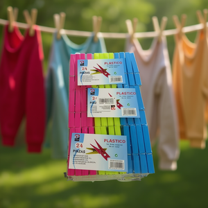 Petites pinces à linge en plastique avec clip pour l'organisation - Product Image 2