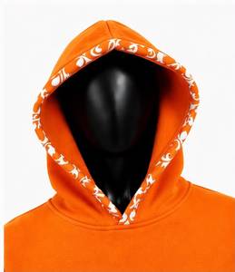 Ensemble de survêtement unisexe à capuche orange, coupe régulière, réversible, pour l'hiver, en polyester/coton, 2 en 1 - Product Image 6