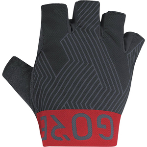 Half Finger Cycling <b>Gloves</b> Breathable Polyester Unisex Summer Riding <b>Glove</b> with <b>Red</b> Trim and Grip Design - Product Image 3