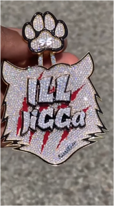 Colgante Hip Hop de Plata de Ley con Baño de Oro Rosa y Moissanita VVS de Corte Redondo, Diseño de Personaje Masculino con Patrón de Pierna, Súper Ventas - Product Image 2