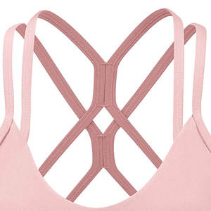 Soutien-gorge de sport pour femme, couleur unie, grande taille, léger, respirant, maintien élevé, extensible dans quatre directions, sans coutures, pour yoga, gym et entraînement - Product Image 2