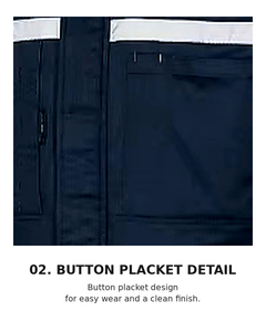 Overol de Trabajo Resistente y Elástico de Tela T/C con Resistencia al Agua y al Aceite |   T-BUC TAS-401(DN) OEM/ODM Marca Coreana - Product Image 5