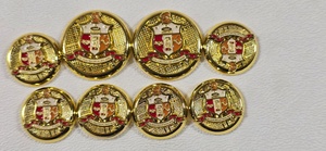 Wholesale Best Quality KAPPA ALPHA PSI Fraternity Custom Buttons for <b>blazers</b> in Gold color 8 Buttons - Product Image 2
