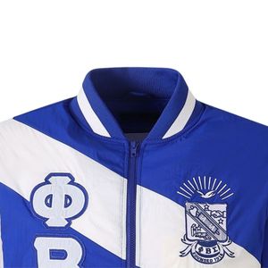 เสื้อแจ็คเก็ตกันลมแบบซิปเต็มตัว Phi Beta Sigma สำหรับผู้ชาย น้ำหนักเบา สวมใส่สบาย ผลิตจากผ้าคุณภาพพรีเมียม เสื้อผ้าสำหรับสมาคมพี่น้องชาวกรีก - Product Image 3