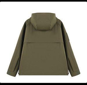 Chaqueta para Hombre con Logotipo Personalizado, Chaqueta Cortavientos de Primavera para Hombre, Chaqueta Cortavientos con Capucha y Cierre Completo, Chaqueta Cortavientos Multibolsillos - Product Image 3