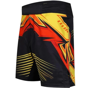 กางเกงมวย MMA แบบขายส่งสั่งทำพิเศษ ระบายอากาศได้ดี น้ำหนักเบา ผลิตจากโพลีเอสเตอร์ 100% ชุดกีฬาผู้ชาย กางเกงมวยไทย MMA - Product Image 2