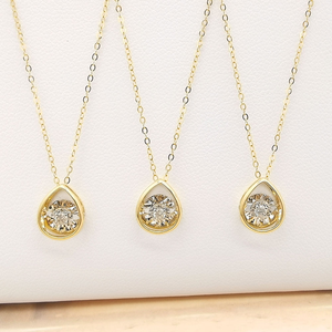 Gargantilla Solitario con Bisel Chapado en Oro Rosa de 18K para Mujer, con Corte Ovalado Cultivado en Laboratorio, Engaste de Garra Flotante, Certificado IGI, Lujo para Uso Diario y en Capas - Product Image 2