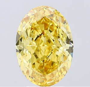 Diamante Cultivado en Laboratorio con Certificación IGI, Corte Ovalado de 4.77 CT, Color Amarillo Intenso, Claridad VS1, CVD LG 642429208, ROYAL GEMS para Joyería - Product Image 1