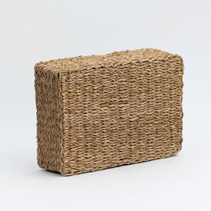 Handwoven Natural Seagrass <b>Rectangular</b> <b>Basket</b> Storage Organizer for Home Decor - Product Image 4