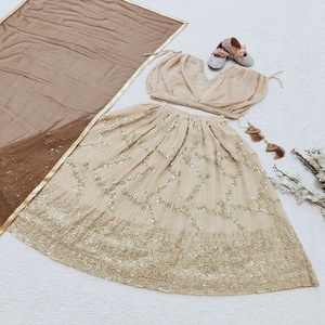 Mới nhất thiết kế đám cưới và Đảng mệt mỏi trẻ em lehenga choli có sẵn tại giá bán buôn tốt nhất cho xuất khẩu từ Ấn Độ - Product Image 3