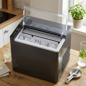 Sudex 2025 Nueva Máquina de Hielo Eléctrica de Plástico para Encimera, 12KG/Día, Digital LED, Automática, para Uso Doméstico y Hotelero - Product Image 4