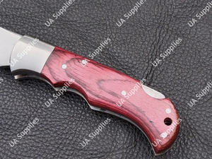 Navaja de Bolsillo Plegable EDC de Acero Inoxidable Hecha a Mano de Alta Calidad, para Caza, Camping, Búsqueda y Rescate, Afilada como una Navaja, Profesional - Product Image 3