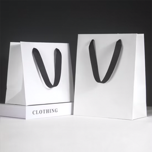 Bolsa de regalo de papel personalizada con asas, bolsa de papel, bolsas de agradecimiento para Boutique, Bolsas de Papel Kraft Al Por Mayor - Product Image 6