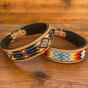 New Personalized Wholesale Luxury Hand Tooled Genuine Leather Comfortable Pet <b>Dog</b> <b>Collar</b> Cowhide Multi-Purpose Padded <b>Dog</b> <b>Collar</b> - Product Image 4