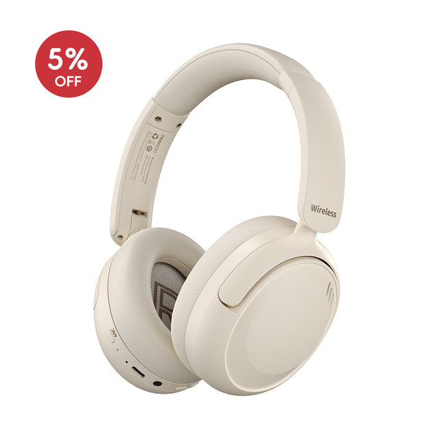 Hybrid Active Noise Cancelling Over-Ear Headphones 360° Spatial Audio Digital Display Battery Indicator for DJ Studio Recording