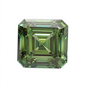 Diamante de corte Ascher de color verde cultivado en laboratorio para la fabricación de joyas/diamantes sueltos - Product Image 2